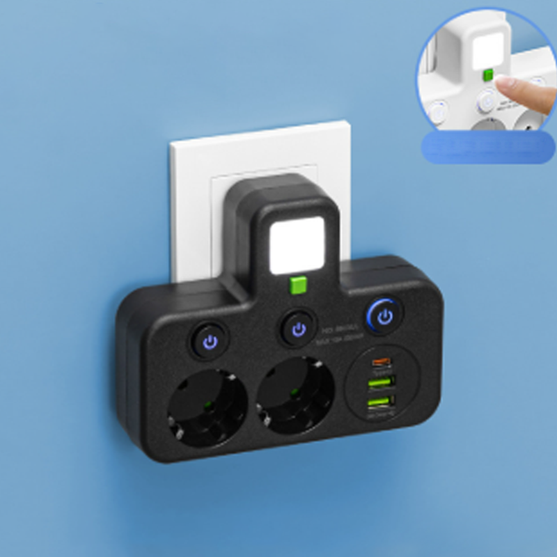 Slimme stekkerdoos met USB-poorten