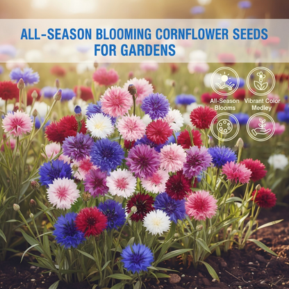 🌼 All-Season Blooming Cornflower Seeds voor tuine 🏡✨