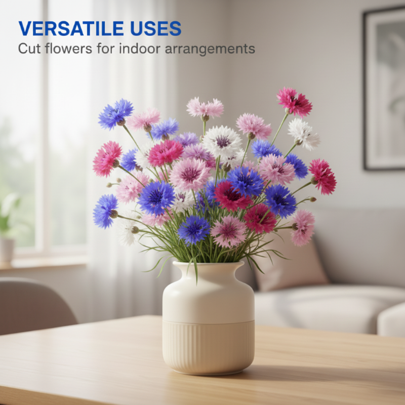 🌼 All-Season Blooming Cornflower Seeds voor tuine 🏡✨