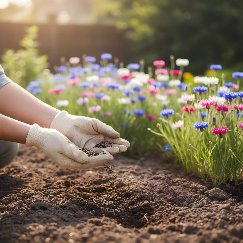 🌼 All-Season Blooming Cornflower Seeds voor tuine 🏡✨