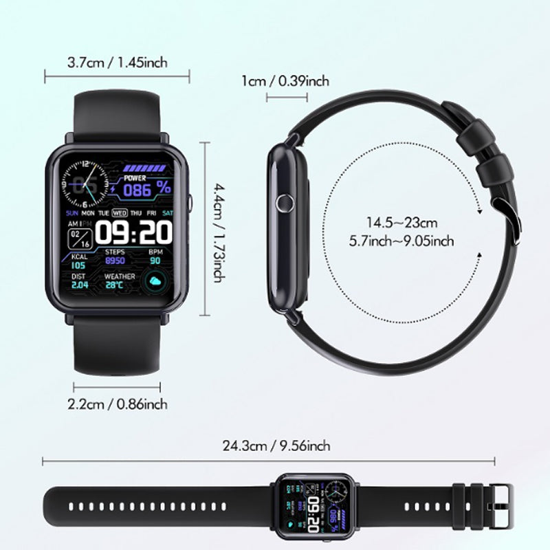 ⌚Slimme horloge voor dames en heren, fitnesstracker met beantwoorden/bellen, fitnesshorloge met slaaptracker/100 sporten/IP68 waterdichte stappenteller✨