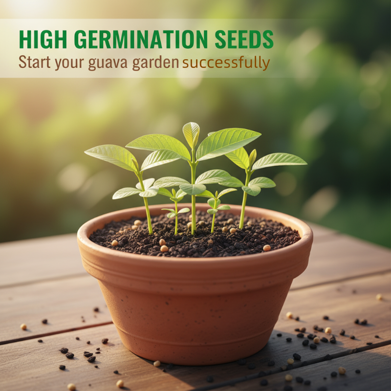 🌱Guaveszaadjes, geschikt voor tuinieren in potten, kassen en buitentuinen — gemakkelijk te kweken fruitboomzaadjes.🍈✨