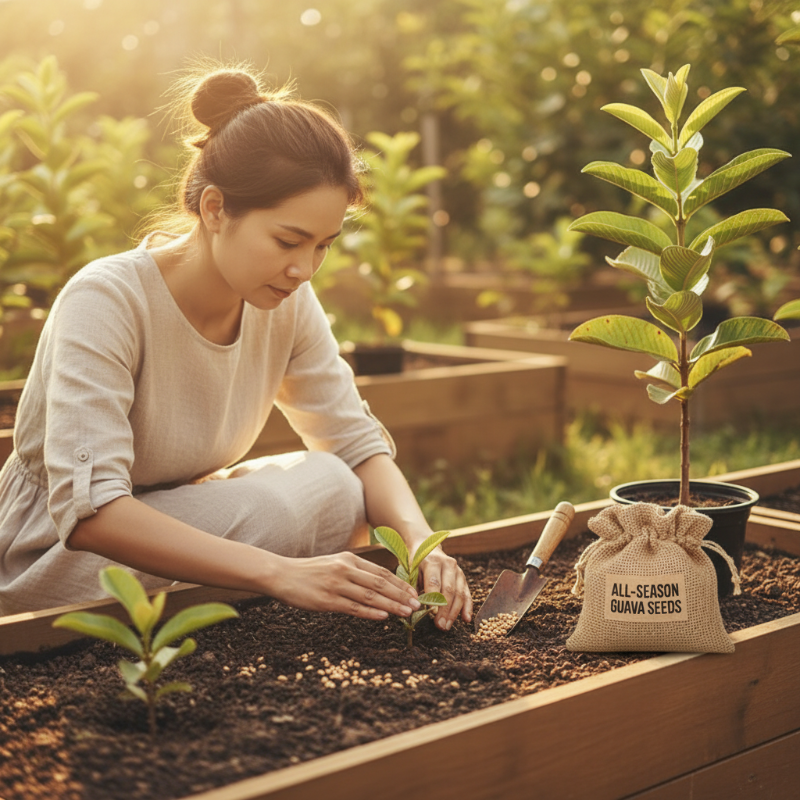 🌱Guaveszaadjes, geschikt voor tuinieren in potten, kassen en buitentuinen — gemakkelijk te kweken fruitboomzaadjes.🍈✨
