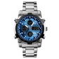 ⏰Waterdicht militair analoog-digitaal herenhorloge – 48 mm, multifunctioneel & roestvrijstalen band! 🕰️💪