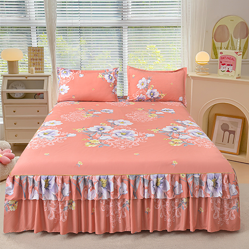 🎉Nieuwjaars Cadeau 50% KORTING!👑Luxe 3-Delige Bedrokset met Dubbellagse Ruches – Romantisch & Comfortabel voor Jouw Slaapkamer!