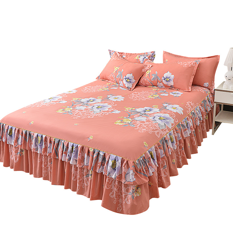 🎉Nieuwjaars Cadeau 50% KORTING!👑Luxe 3-Delige Bedrokset met Dubbellagse Ruches – Romantisch & Comfortabel voor Jouw Slaapkamer!