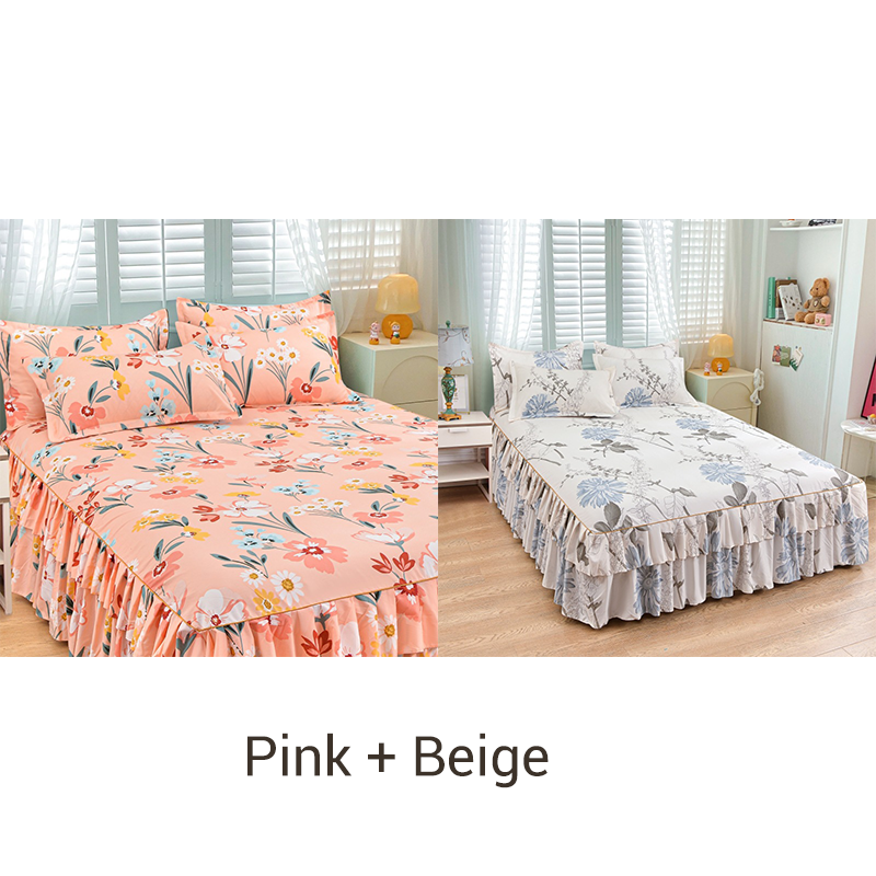 🎉Nieuwjaars Cadeau 50% KORTING!👑Luxe 3-Delige Bedrokset met Dubbellagse Ruches – Romantisch & Comfortabel voor Jouw Slaapkamer!