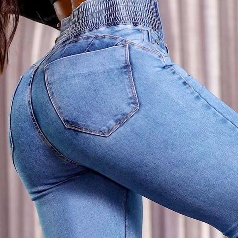 🎁2026 Nieuw binnen 55% KORTING👖 Stretch flare jeans met hoge taille