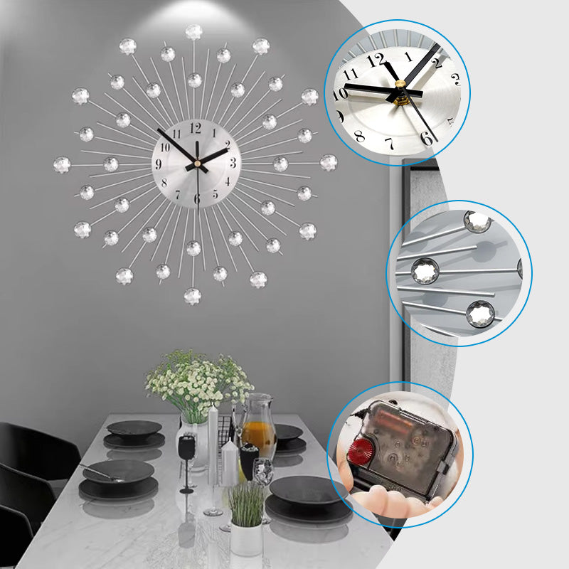 💫Stijlvolle Strass-Wandklok | Stil & Elegant Voor Jouw Interieur🕰️✨