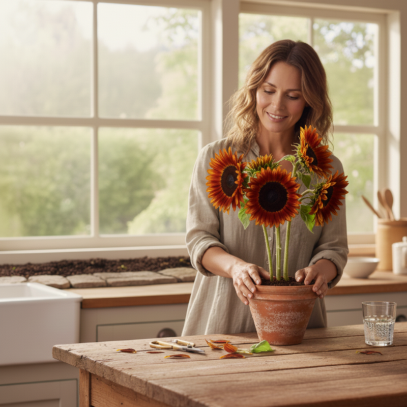 🌻【Gemakkelijk te kweken zonnebloempitten】✨—Breng de gouden tinten van Van Gogh tot leven in uw tuin!💫🌞