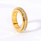 🎊【📍Exquisite Collection📍】Titanium Steel Rotatable Spinner Ring with Zirconia💫💍