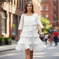 🌸Spring Sale 59% OFF🎁👗Women's Elegant Layered Ruffle Sleeve Dress – Effortless Style for Every Occasion💃