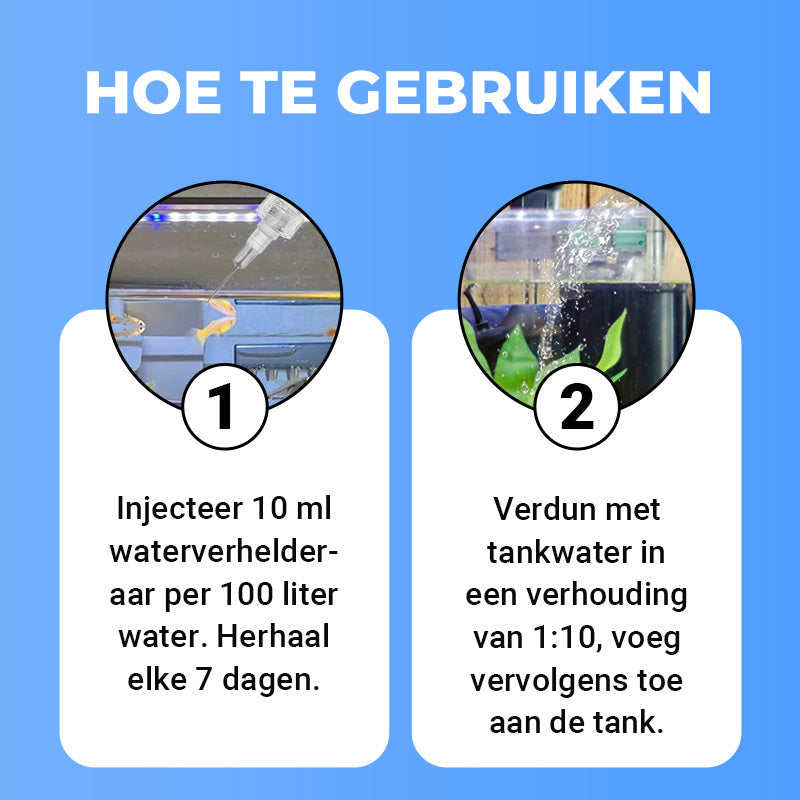 🌊【Aquarium Water Clarifier】— In slechts 3 uur verandert troebel water in kristalhelder water! 🐠✨