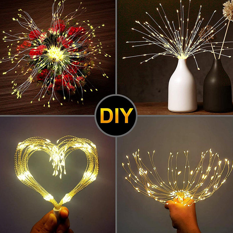 ✨Zonne-energie Vuurwerk Lichtslinger – Magische Tuinverlichting voor Feesten & Avonden