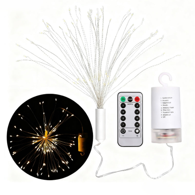 ✨Zonne-energie Vuurwerk Lichtslinger – Magische Tuinverlichting voor Feesten & Avonden