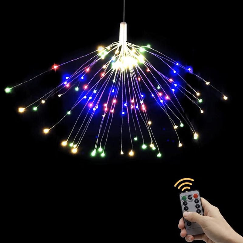 ✨Zonne-energie Vuurwerk Lichtslinger – Magische Tuinverlichting voor Feesten & Avonden