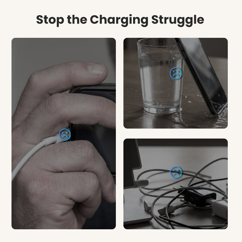 Snelle oplaadadapter met 360° opvouwbare telefoonstandaard