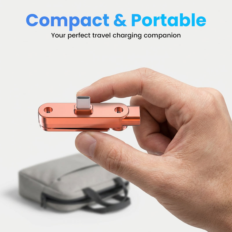 Snelle oplaadadapter met 360° opvouwbare telefoonstandaard