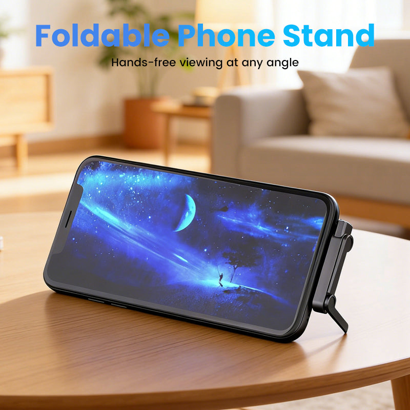 Snelle oplaadadapter met 360° opvouwbare telefoonstandaard
