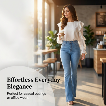 💥Zolang de voorraad strekt: 56% korting!🎉Elastische jeans met hoge taille voor dames💫