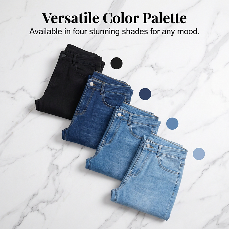 💥Zolang de voorraad strekt: 56% korting!🎉Elastische jeans met hoge taille voor dames💫