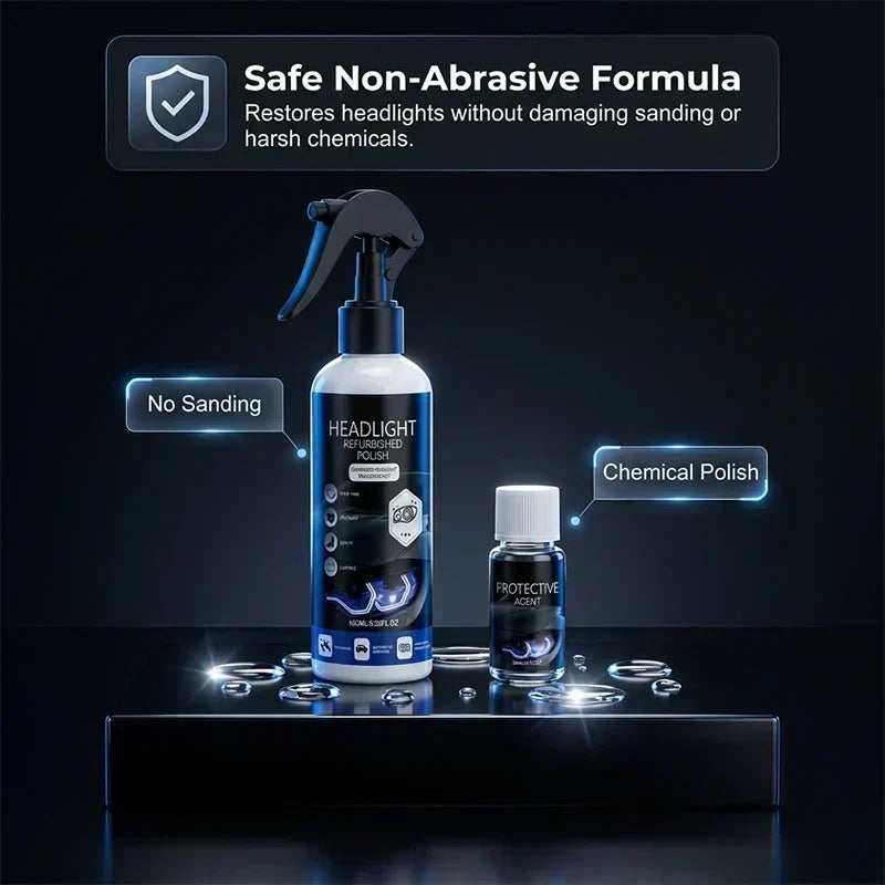 🚗💡 50% KORTING – Koplamp Restauratie Kit | Helpt Gele Aanslag & Lichte Krassen te Verwijderen | UV-Bescherming | Zonder Schuren