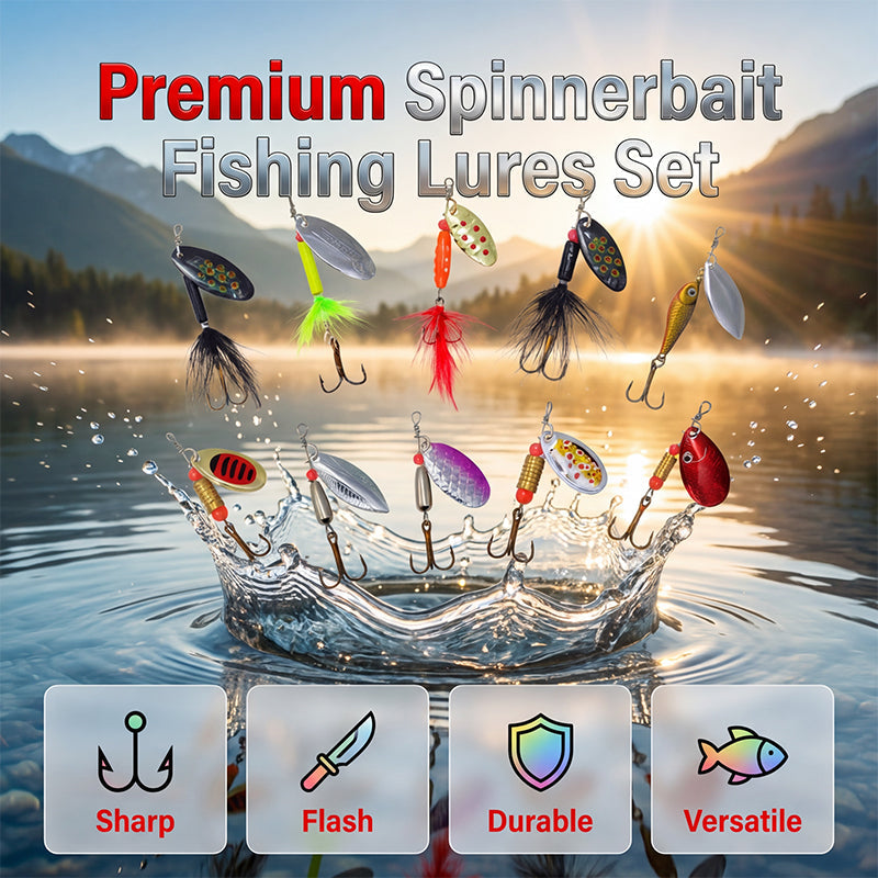 💐 50% KORTING! Veelzijdig spinnerbait kunstaas – Perfect voor snoek, baars en forel 🎯🐟【Tijdelijke aanbieding】