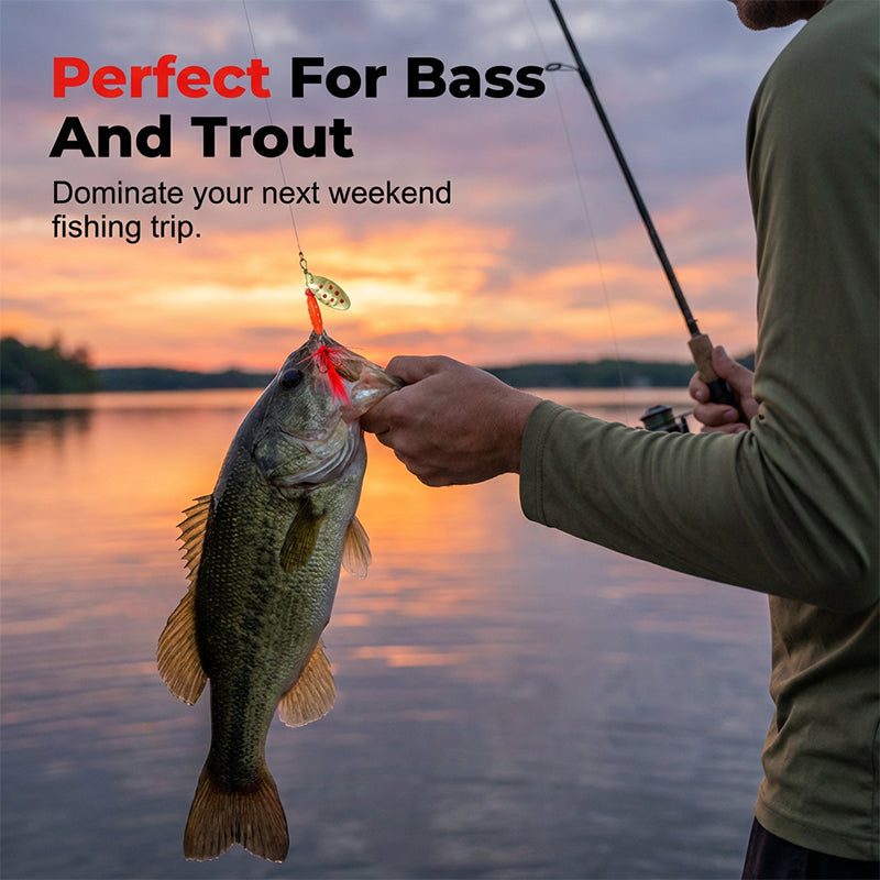 💐 50% KORTING! Veelzijdig spinnerbait kunstaas – Perfect voor snoek, baars en forel 🎯🐟【Tijdelijke aanbieding】