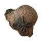 👒✨Elegante zonnehoed van gevlochten stro met strik