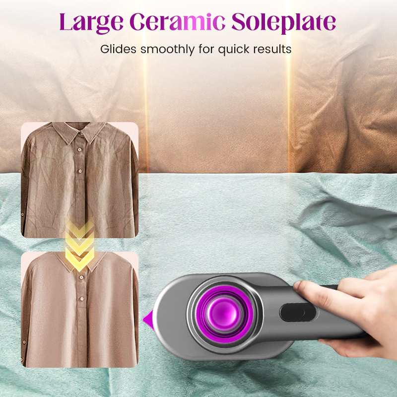 👔💨 👕⏳ Tijdelijke aanbieding: 53% korting! 💥 Draagbare 2-in-1 handstoomreiniger✨