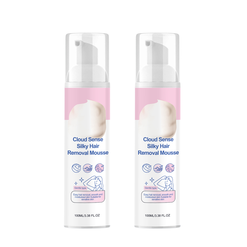 ☁️ Cloud Sense Zijdezachte ontharingsmousse 🧴✨