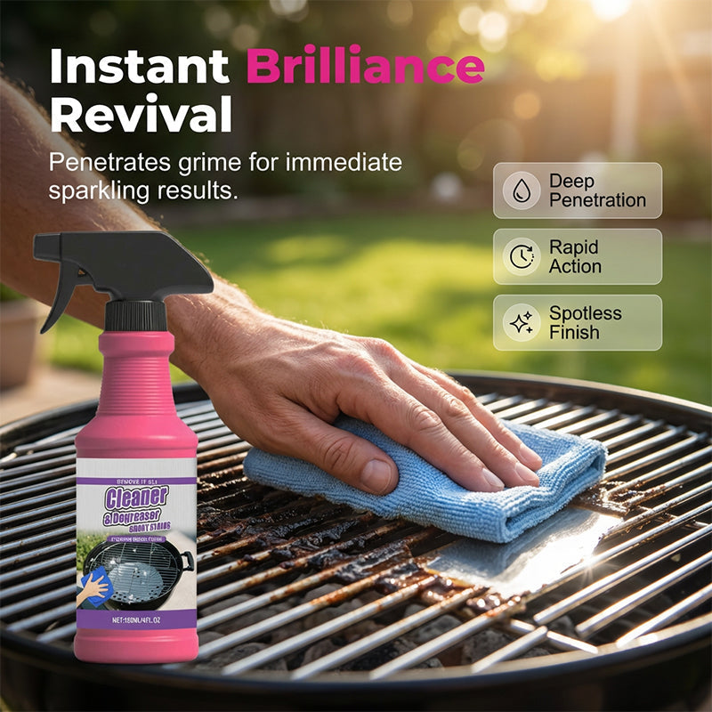 🍃Snelwerkende, krachtige ontvettingsspray voor de barbecue