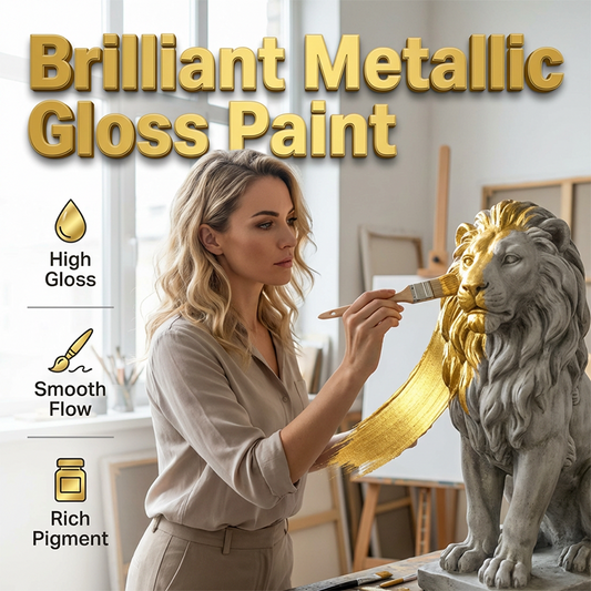 🎨Metallic glansverf op waterbasis✨🖌️