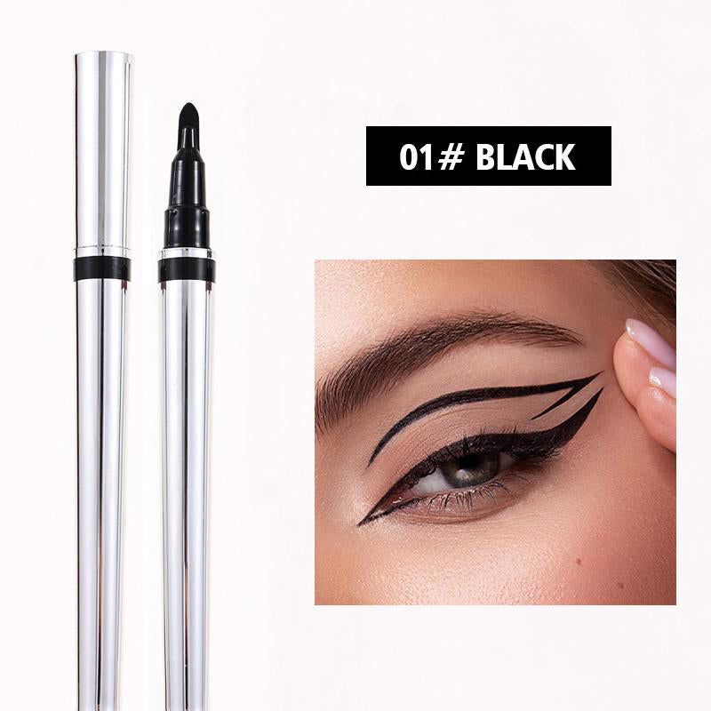 ✍️【Eyeliner met sponspunt】 – Met slechts één streek breng je een nauwkeurige eyeliner aan, zelfs als je nog geen ervaring hebt! 👁️✨
