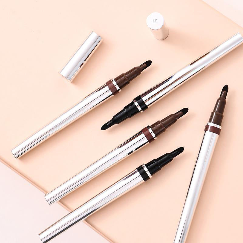 ✍️【Eyeliner met sponspunt】 – Met slechts één streek breng je een nauwkeurige eyeliner aan, zelfs als je nog geen ervaring hebt! 👁️✨