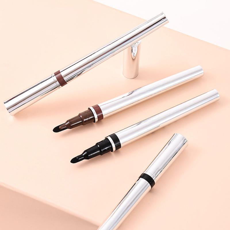 ✍️【Eyeliner met sponspunt】 – Met slechts één streek breng je een nauwkeurige eyeliner aan, zelfs als je nog geen ervaring hebt! 👁️✨