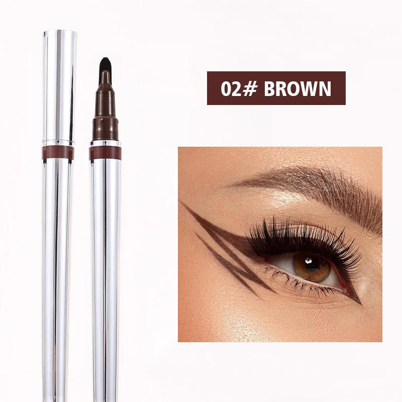 ✍️【Eyeliner met sponspunt】 – Met slechts één streek breng je een nauwkeurige eyeliner aan, zelfs als je nog geen ervaring hebt! 👁️✨