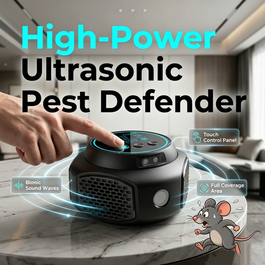 ⚡【Krachtige ultrasone ongedierteverjager】—— Muizen en kakkerlakken vertrekken vanzelf, zonder gif en zonder te doden! 🚫🐭