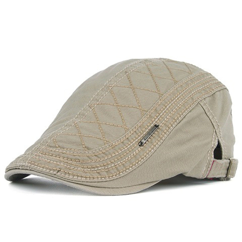 🧢Verstelbare, ademende platte pet voor heren🌬️