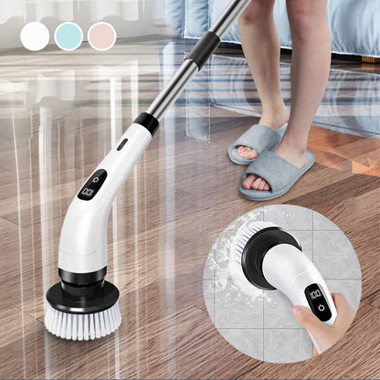 🧼 NU 50% KORTING! 🔋 9-in-1 elektrische reinigingsborstelset – verwisselbare opzetstukken, krachtige rotatie en perfect voor keuken, badkamer én tegels 🏠