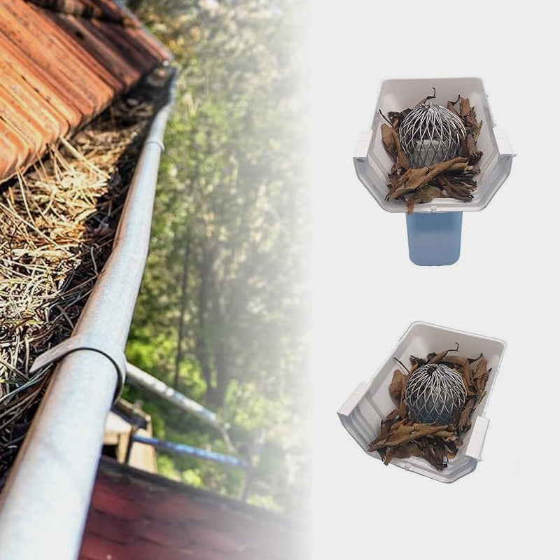 🍂 Aluminium dakgootfilter & regenpijpzeef – voorkomt verstopping door bladeren en vuil in het afvoersysteem van uw huis