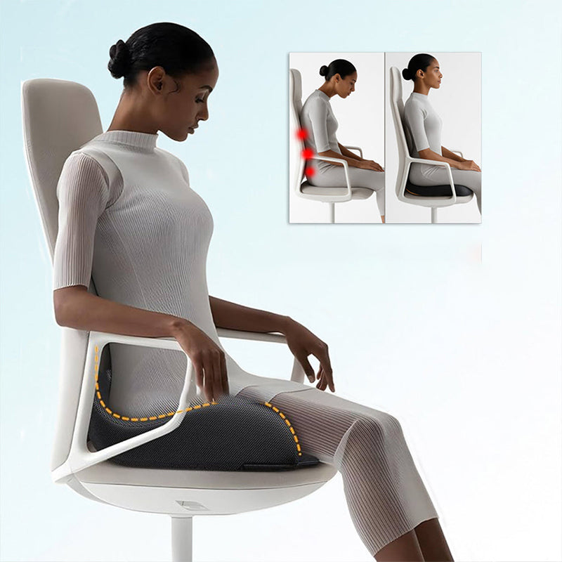 50% Korting – Ergonomisch Zitkussen van Memory Foam – Met Rugondersteuning – Voor Kantoor, Auto & Thuis
