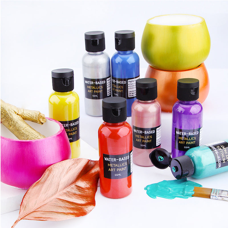 🎨✨ Levendige Metallic Kunstverf | Sneldrogend & Roestwerend, Glanzende Metallic Afwerking voor Hobby- & DIY-Projecten