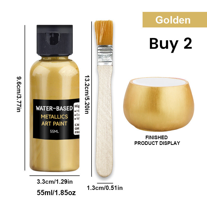 🎨✨ Levendige Metallic Kunstverf | Sneldrogend & Roestwerend, Glanzende Metallic Afwerking voor Hobby- & DIY-Projecten