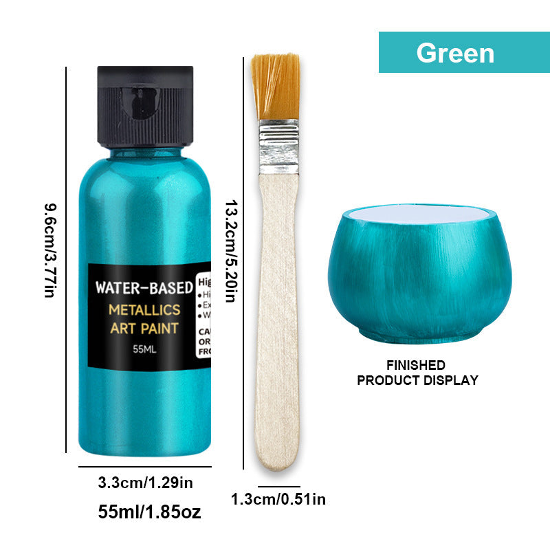 🎨✨ Levendige Metallic Kunstverf | Sneldrogend & Roestwerend, Glanzende Metallic Afwerking voor Hobby- & DIY-Projecten