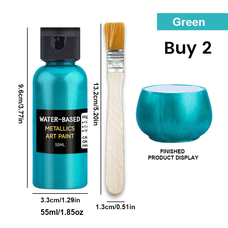 🎨✨ Levendige Metallic Kunstverf | Sneldrogend & Roestwerend, Glanzende Metallic Afwerking voor Hobby- & DIY-Projecten