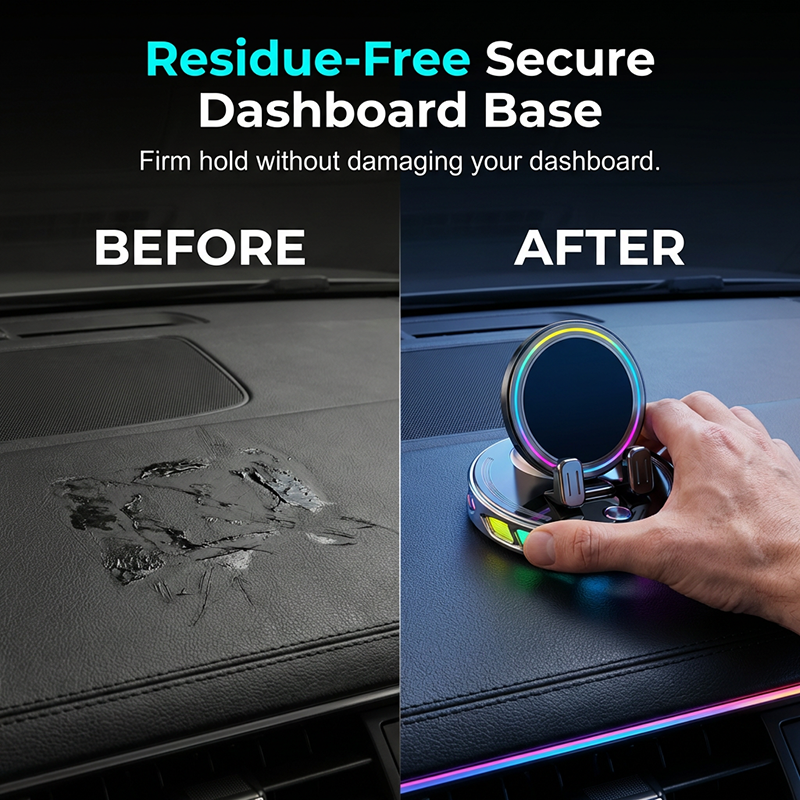 🚗 50% KORTING! 360° Draaibare Autohouder met Draadloos Opladen & RGB-Sfeerverlichting – Stijlvol & Slim | Eenvoudig te Monteren 🌈✨