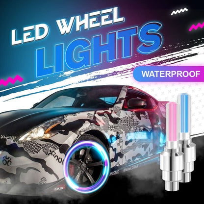 💡 Waterproof LED Wielverlichting — Trillingsactivering, Snelle Installatie, Fiets & Motor, 4 Kleuren ✨
