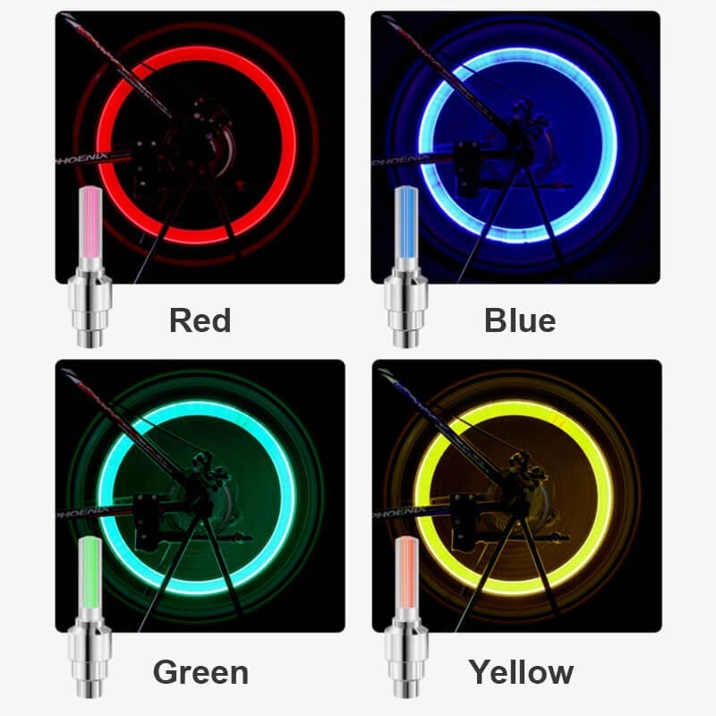 💡 Waterproof LED Wielverlichting — Trillingsactivering, Snelle Installatie, Fiets & Motor, 4 Kleuren ✨