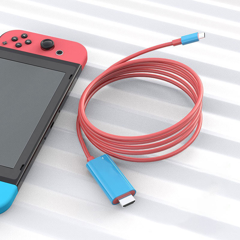 📱➡️🖥️ 50% KORTING! 2m USB-C naar HDMI-kabel met PD – Spelen & Opladen Tegelijk, Zonder Lag | Voor Switch, Tablet & Telefoon 🎮⚡